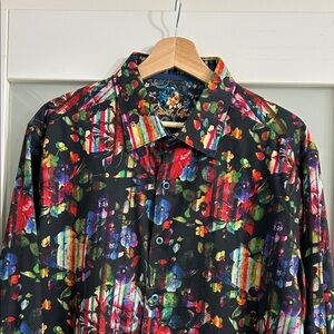 Robert Graham Multicolor Abstract Shirt